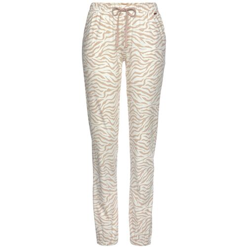 Lascana Schlafhose Damen Ecru-Nougat Gr.36/38