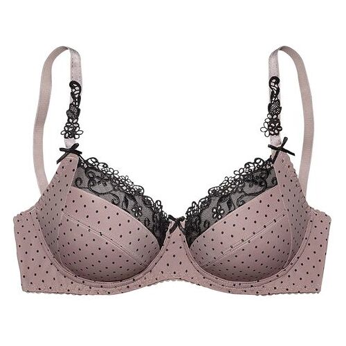 Nuance Bügel-Bh Damen Taupe-Schwarz Gr.90f