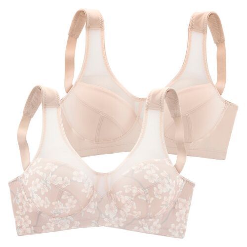 Nuance Entlastungs-Bh Damen Puder-Bedruckt + Puder Gr.90b