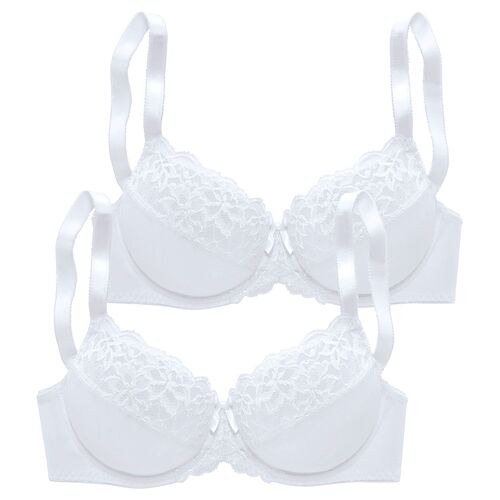 Petite Fleur Bügel-Bh Damen 2xweiß Gr.110c