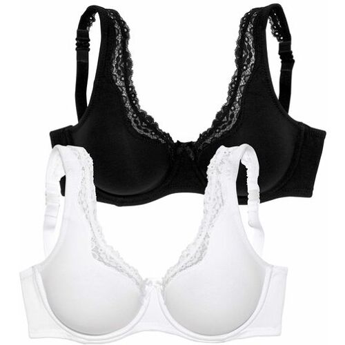 Petite Fleur Bügel-Bh Damen Weiß+schwarz Gr.80d