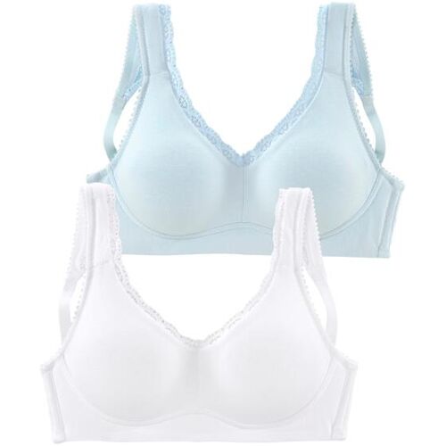 Petite Fleur Soft-Bh Damen Hellblau+weiß Gr.80b