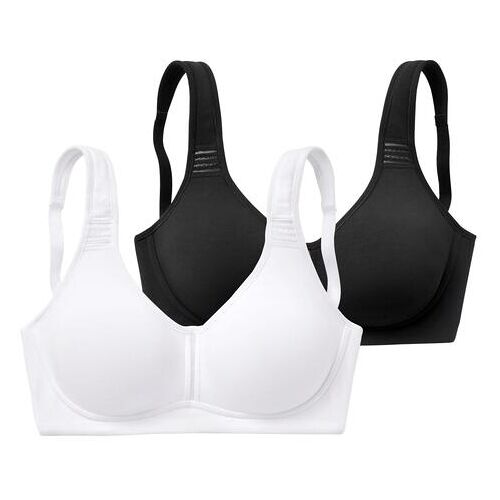 Petite Fleur T-Shirt-Bh Damen Schwarz+weiß Gr.95e