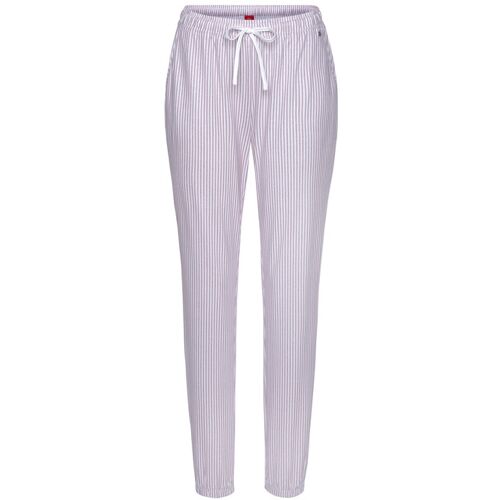 S.Oliver Pyjamahose Damen Bordeaux-Gestreift Gr.32/34