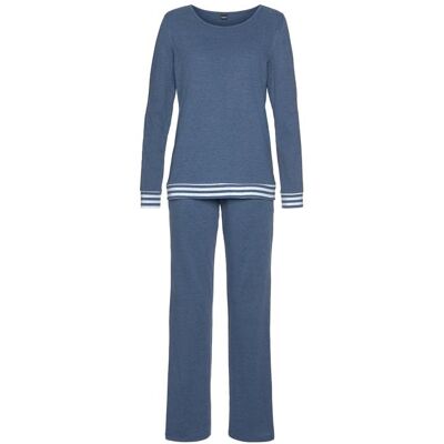 Arizona Damen Pyjama Blau-Meliert Gr.40/42 Arizona Damen Pyjama Blau-Meliert Gr.40/42