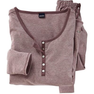 Arizona Damen Pyjama Mauve-Meliert Gr.32/34 Arizona Damen Pyjama Mauve-Meliert Gr.32/34
