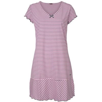 H.I.S Damen Nachthemd Rosa-Geringelt Gr.32/34 H.I.S Damen Nachthemd Rosa-Geringelt Gr.32/34