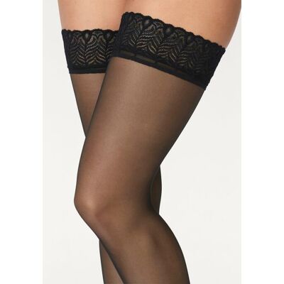Lascana Halterlose Strümpfe Damen Schwarz Gr.36/38 Lascana Halterlose Strümpfe Damen Schwarz Gr.36/38