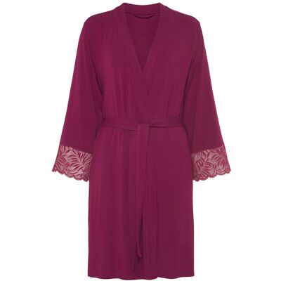 Lascana Damen Kimono Bordeaux Rot Gr.32/34 Lascana Damen Kimono Bordeaux Rot Gr.32/34