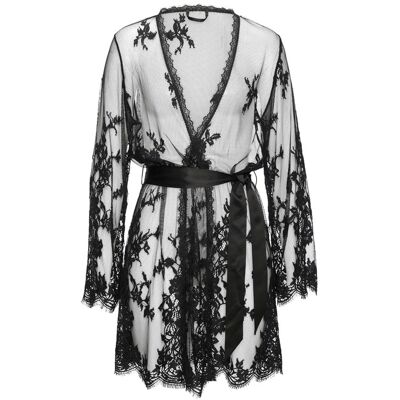 Lascana Damen Kimono Schwarz Gr.40/42 Lascana Damen Kimono Schwarz Gr.40/42