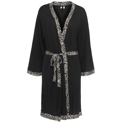 Lascana Damen Kimono Schwarz-Weiß Gepunktet Gr.36/38 Lascana Damen Kimono Schwarz-Weiß Gepunktet Gr.36/38