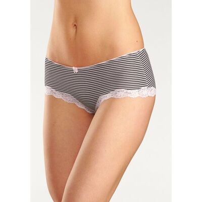 Lascana Panty Damen Rosa-Uni, Gepunktet, Gestreift Gr.36/38 Lascana Panty Damen Rosa-Uni, Gepunktet, Gestreift Gr.36/38