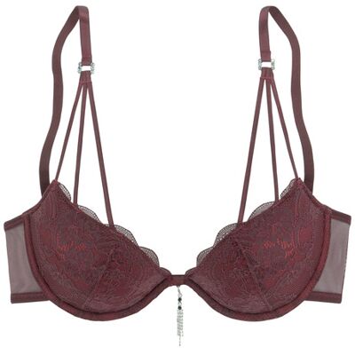 Lascana Push-Up-Bh Damen Cherryrot Gr.85aa Lascana Push-Up-Bh Damen Cherryrot Gr.85aa