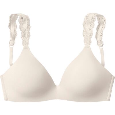 Lascana Push-Up-Bh Damen Creme Gr.80aa Lascana Push-Up-Bh Damen Creme Gr.80aa