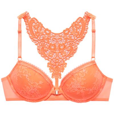 Lascana Push-Up-Bh Damen Neon Pfirsich Gr.85a Lascana Push-Up-Bh Damen Neon Pfirsich Gr.85a