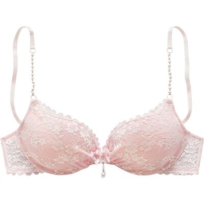 Lascana Push-Up-Bh Damen Rose-Creme Gr.90aa Lascana Push-Up-Bh Damen Rose-Creme Gr.90aa