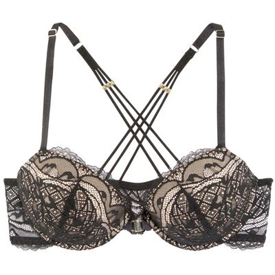 Lascana Push-Up-Bh Damen Schwarz Gr.70b Lascana Push-Up-Bh Damen Schwarz Gr.70b