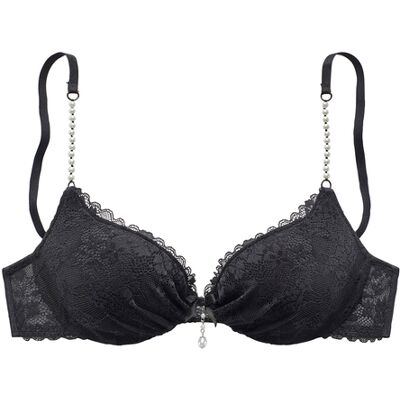 Lascana Push-Up-Bh Damen Schwarz Gr.85aa Lascana Push-Up-Bh Damen Schwarz Gr.85aa