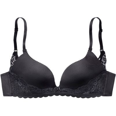 Lascana Push-Up-Bh Damen Schwarz Gr.70c Lascana Push-Up-Bh Damen Schwarz Gr.70c