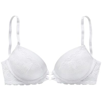 Lascana Push-Up-Bh Damen Weiß Gr.85a Lascana Push-Up-Bh Damen Weiß Gr.85a