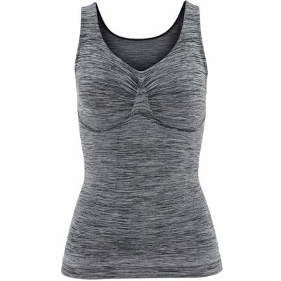 Lascana Shapingtop Damen Grau-Meliert Gr.Xl (48/50) Lascana Shapingtop Damen Grau-Meliert Gr.Xl (48/50)