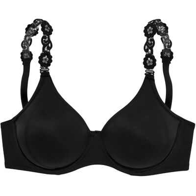 Lascana T-Shirt-Bh Damen Schwarz Gr.100e Lascana T-Shirt-Bh Damen Schwarz Gr.100e
