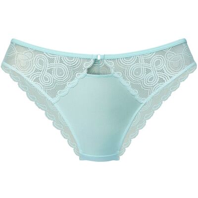 LASCANA Microfaser Blau Hochbeina String-Tanga - Unterwäsche LASCANA Microfaser Blau Hochbeina String-Tanga - Unterwäsche