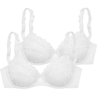 Petite Fleur By Lascana Bügel-Bh Damen 2xweiß Gr.100d Petite Fleur By Lascana Bügel-Bh Damen 2xweiß Gr.100d