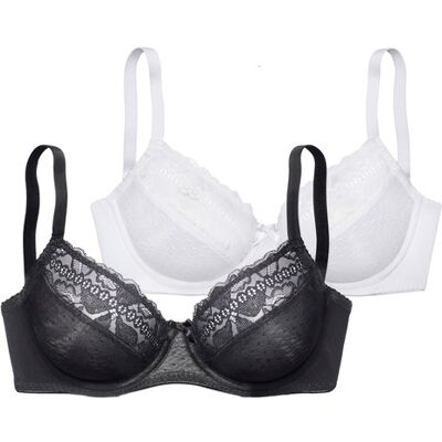 Petite Fleur By Lascana Bügel-Bh Damen Schwarz + Weiß Gr.115c Petite Fleur By Lascana Bügel-Bh Damen Schwarz + Weiß Gr.115c