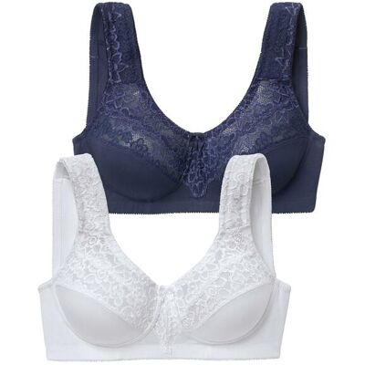 Petite Fleur By Lascana Entlastungs-Bh Damen Blau+weiß Gr.80e Petite Fleur By Lascana Entlastungs-Bh Damen Blau+weiß Gr.80e
