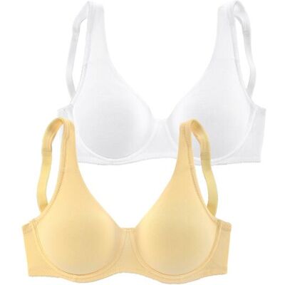 Petite Fleur By Lascana Minimizer-Bh Damen Gelb+weiß Gr.80f Petite Fleur By Lascana Minimizer-Bh Damen Gelb+weiß Gr.80f