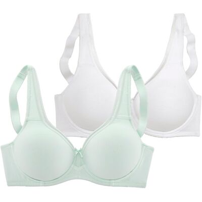 Petite Fleur By Lascana Minimizer-Bh Damen Mint+weiß Gr.75d Petite Fleur By Lascana Minimizer-Bh Damen Mint+weiß Gr.75d