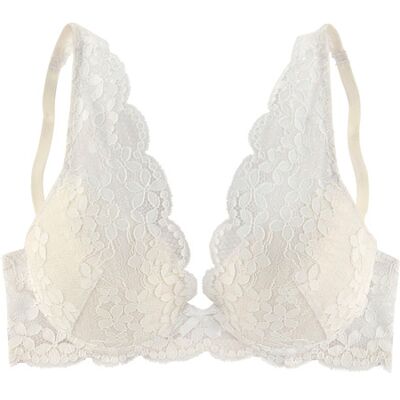 Petite Fleur By Lascana Push-Up-Bh Damen Creme Gr.90b Petite Fleur By Lascana Push-Up-Bh Damen Creme Gr.90b