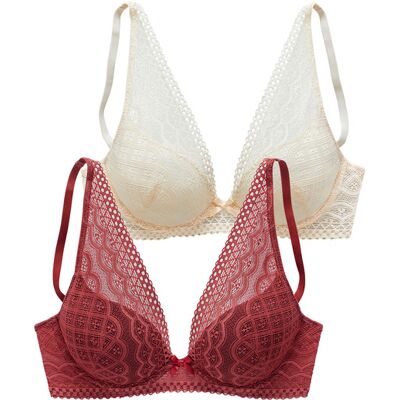 Petite Fleur By Lascana Push-Up-Bh Damen Haselnuss+puder Gr.85aa Petite Fleur By Lascana Push-Up-Bh Damen Haselnuss+puder Gr.85aa