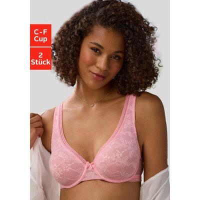 Petite Fleur By Lascana T-Shirt-Bh Damen Rosé + Weiß Gr.85d Petite Fleur By Lascana T-Shirt-Bh Damen Rosé + Weiß Gr.85d