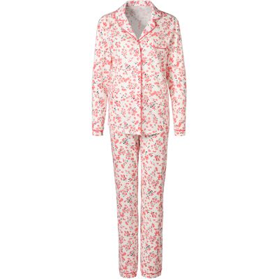 S.Oliver Damen Pyjama Ecru-Geblümt Gr.36/38 S.Oliver Damen Pyjama Ecru-Geblümt Gr.36/38
