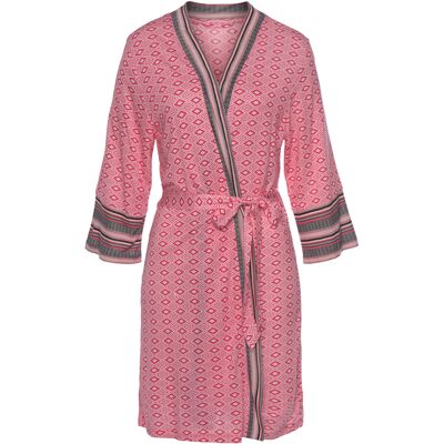 Vivance Dreams By Lascana Damen Kimono Pink Gemustert Gr.36/38 Vivance Dreams By Lascana Damen Kimono Pink Gemustert Gr.36/38