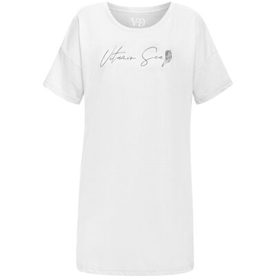 Vivance Dreams By Lascana Damen Sleepshirt Creme Gr.32/34 Vivance Dreams By Lascana Damen Sleepshirt Creme Gr.32/34