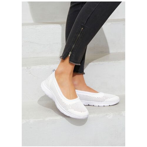 Lascana Sneaker Ballerinas Damen Offwhite Gr.38