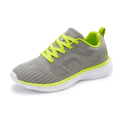 Lascana Sneaker Damen Grau/lime Gr.38