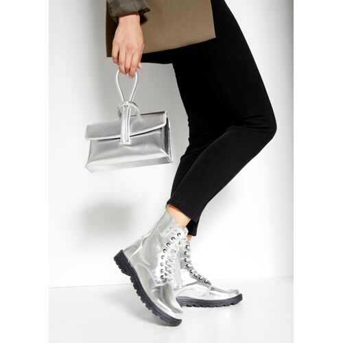 Lascana Stiefelette Damen Silberfarben Gr.35