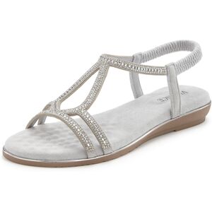 VIVANCE Silber Leder Sandale - Sandalen VIVANCE Silber Leder Sandale - Sandalen