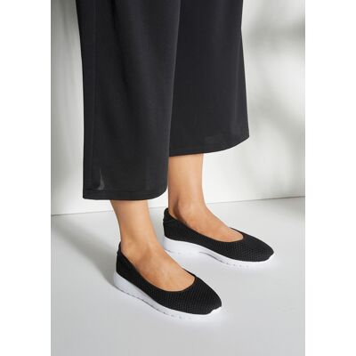 Lascana Ballerina Damen Schwarz Gr.36 Lascana Ballerina Damen Schwarz Gr.36