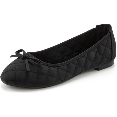 Lascana Ballerina Damen Schwarz Gr.44 Lascana Ballerina Damen Schwarz Gr.44