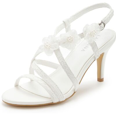 Lascana High-Heel-Sandalette Damen Weiß Gr.37 Lascana High-Heel-Sandalette Damen Weiß Gr.37