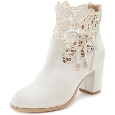Lascana High-Heel-Stiefelette Damen Beige Gr.40 Lascana High-Heel-Stiefelette Damen Beige Gr.40