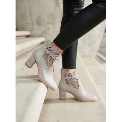 Lascana High-Heel-Stiefelette Damen Grau Gr.38 Lascana High-Heel-Stiefelette Damen Grau Gr.38