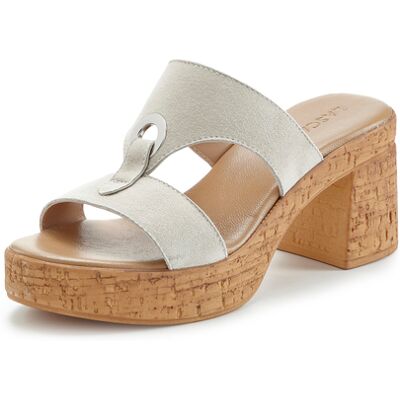 Lascana Pantolette Damen Hellgrau Gr.40 Lascana Pantolette Damen Hellgrau Gr.40