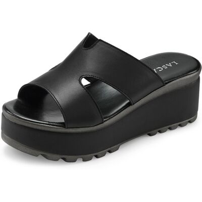 Lascana Pantolette Damen Schwarz Gr.35 Lascana Pantolette Damen Schwarz Gr.35