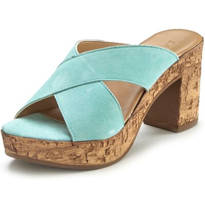 Lascana Pantolette Damen Türkis Gr.37 Lascana Pantolette Damen Türkis Gr.37